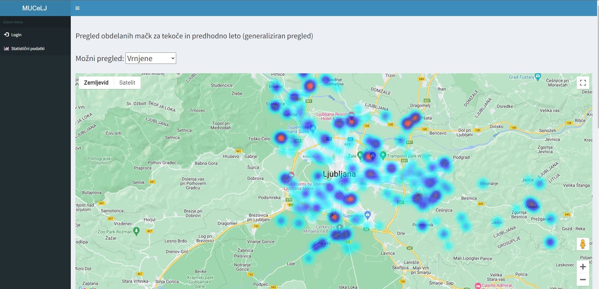 Vzpostavitev projekta Mucelj